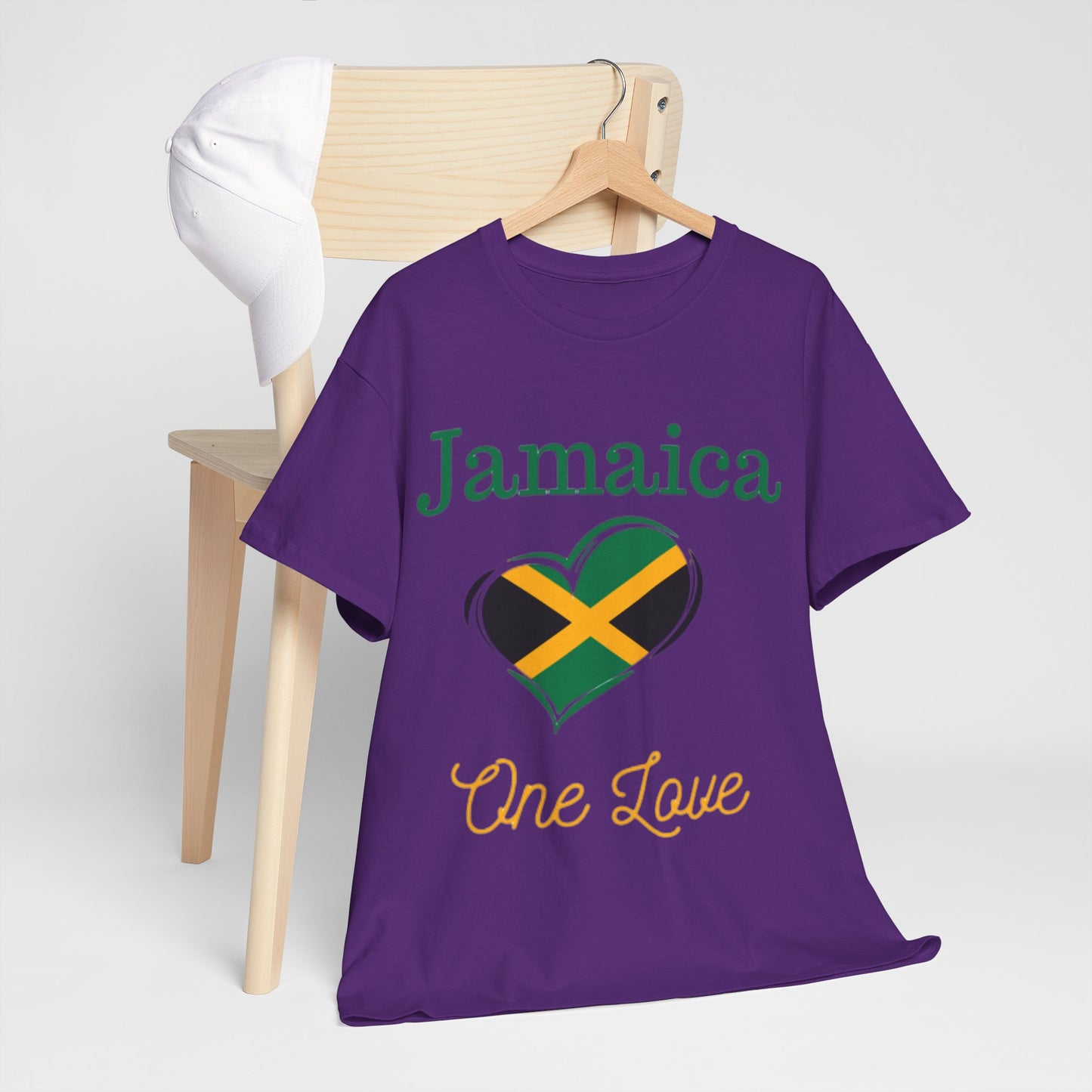 Jamaica One Love Tee, Unisex Heavy Cotton T-Shirt.
