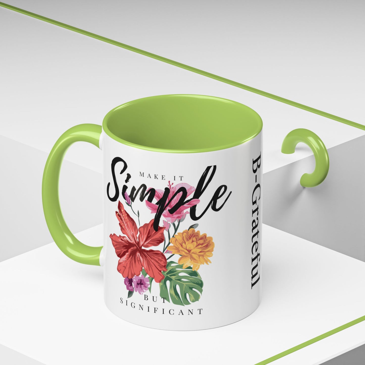 Floral Inspirational Coffee Mug.