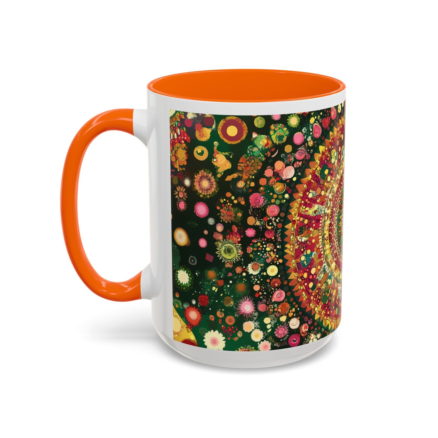 Vibrant Mandala Accent Coffee Mug