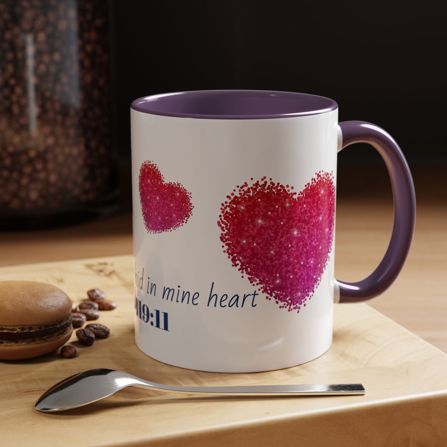 Heartfelt Inspirational Psalm Coffee Mug, Home Decor, Christian Mug.