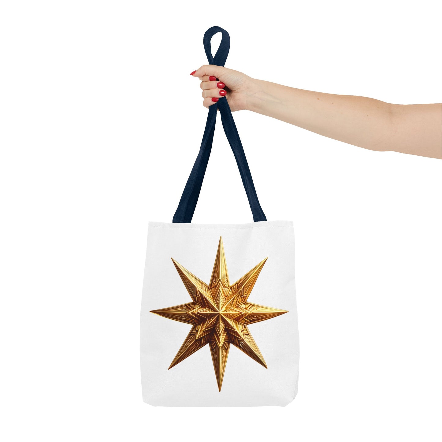 Golden Star Tote Bag, Stylish Reusable Tote, Eco-Friendly Shopping Bag.