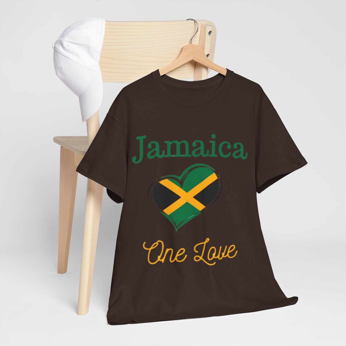 Jamaica One Love Tee, Unisex Heavy Cotton T-Shirt.