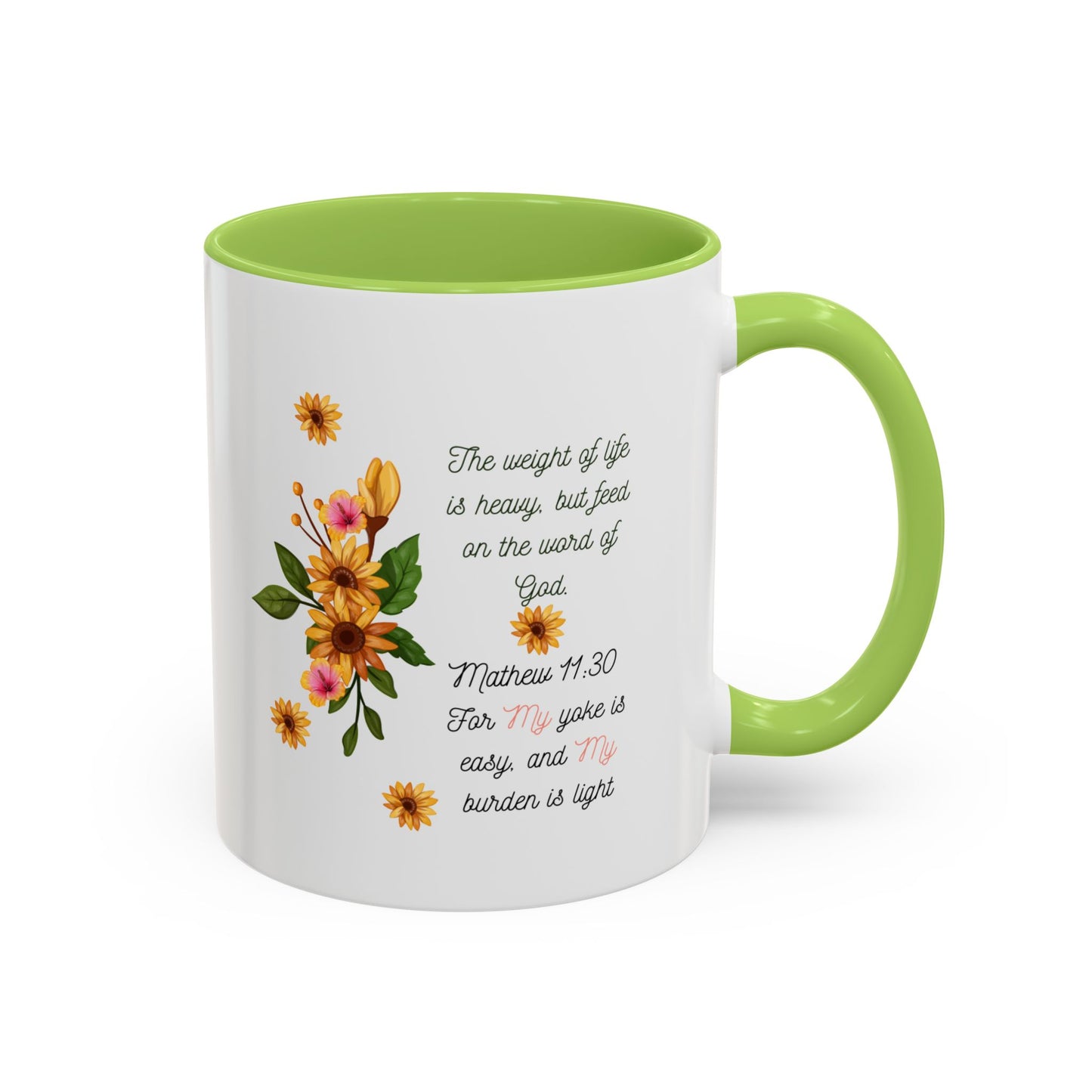 Floral Inspirational Coffee Mug.