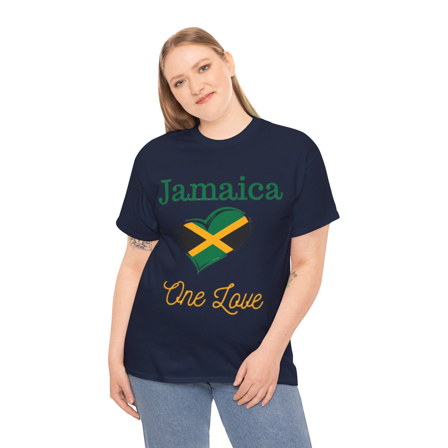 Jamaica One Love Tee, Unisex Heavy Cotton T-Shirt.