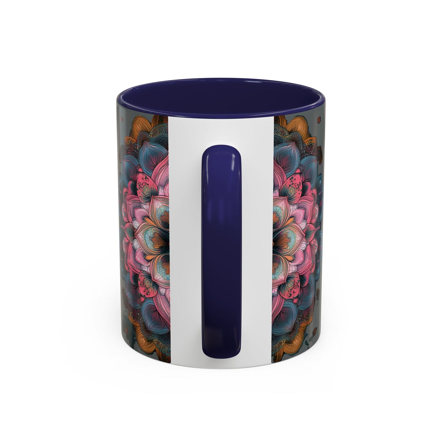 Colorful Mandala Accent Coffee Mug.