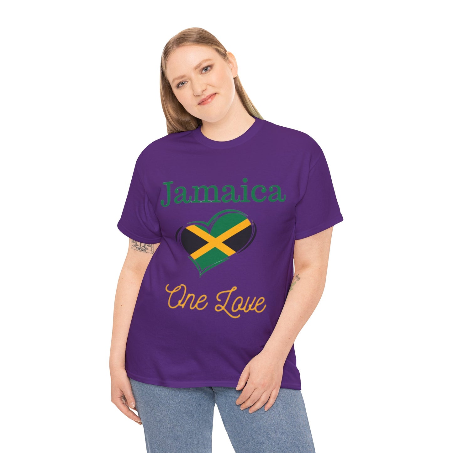 Jamaica One Love Tee, Unisex Heavy Cotton T-Shirt.