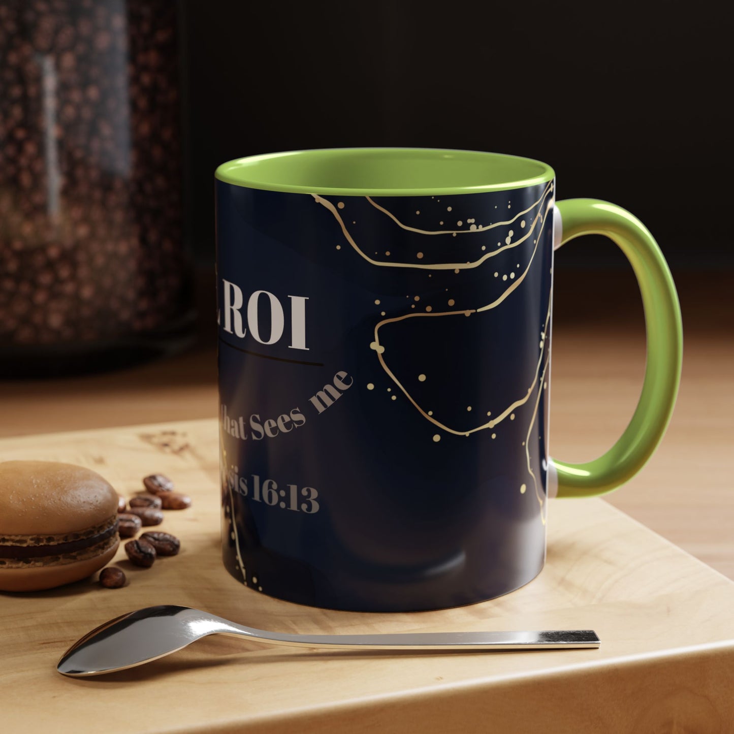 Elegant Inspirational Coffee Mug "El Roi", The God that Sees Me.