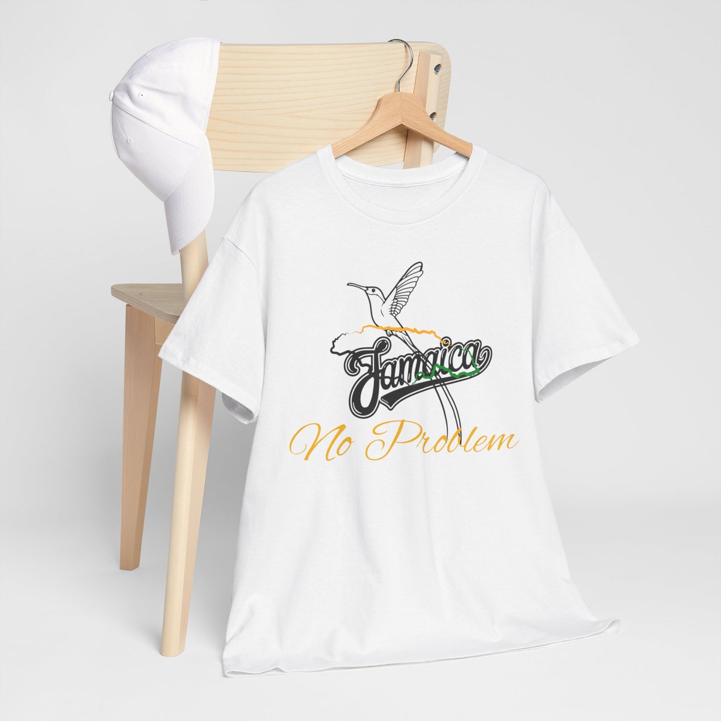 Jamaican Vibe Unisex Heavy Cotton Tee, Summer T-Shirt, Tropical Style, Vacation Wear, Music Festival Shirt, Gift for Travelers