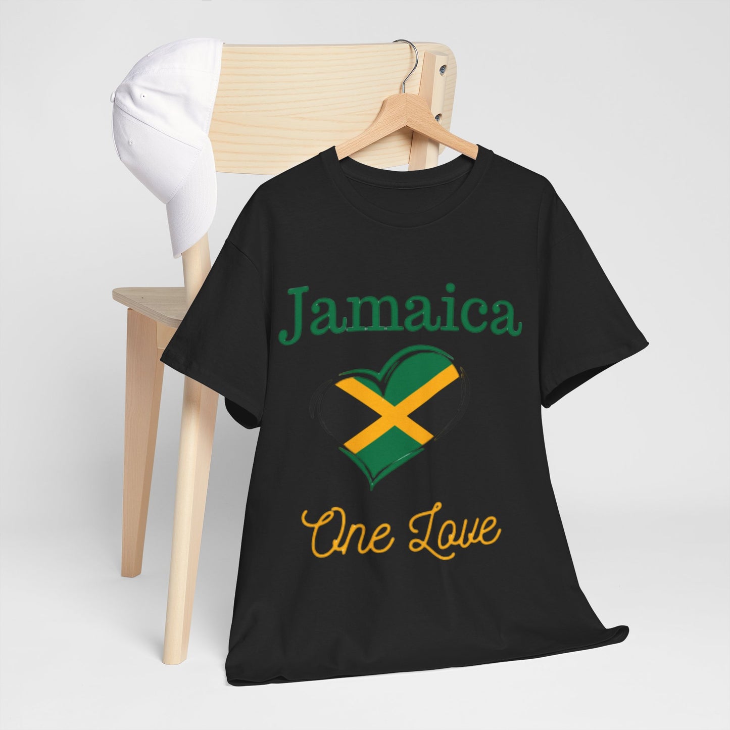 Jamaica One Love Tee, Unisex Heavy Cotton T-Shirt.