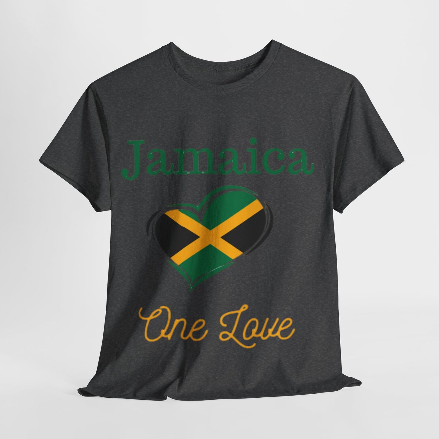 Jamaica One Love Tee, Unisex Heavy Cotton T-Shirt.
