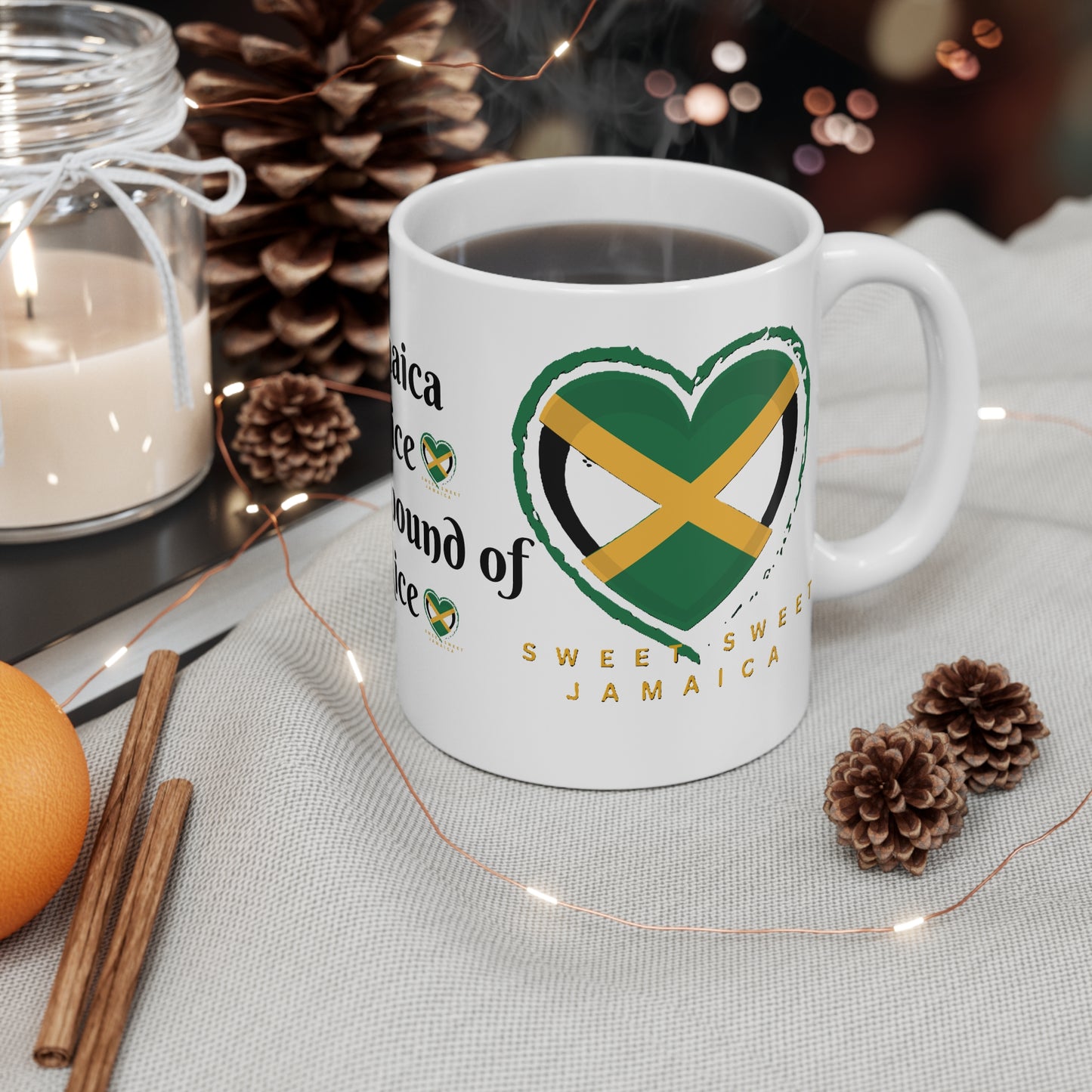 Jamaican Pride Mug, 11oz Coffee Cup, Perfect Gift for Jamaica Lovers.