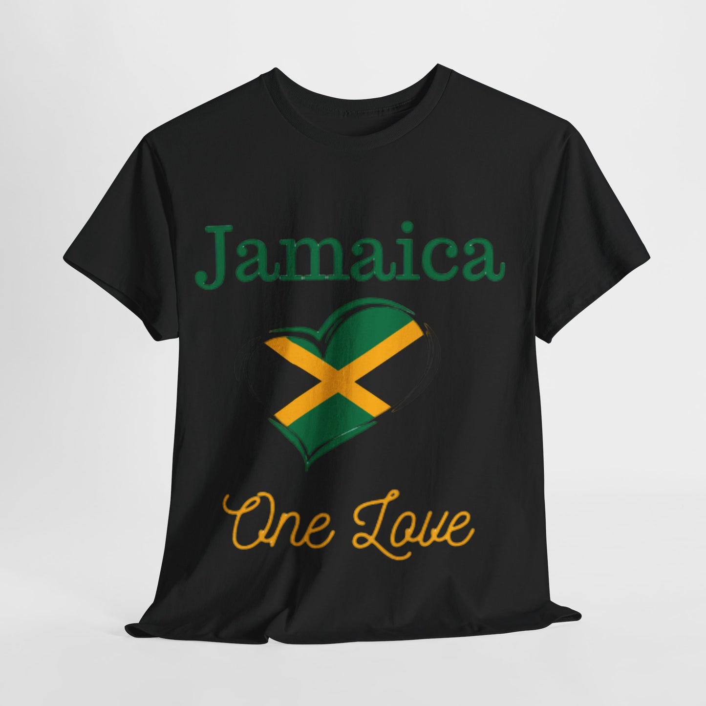 Jamaica One Love Tee, Unisex Heavy Cotton T-Shirt.