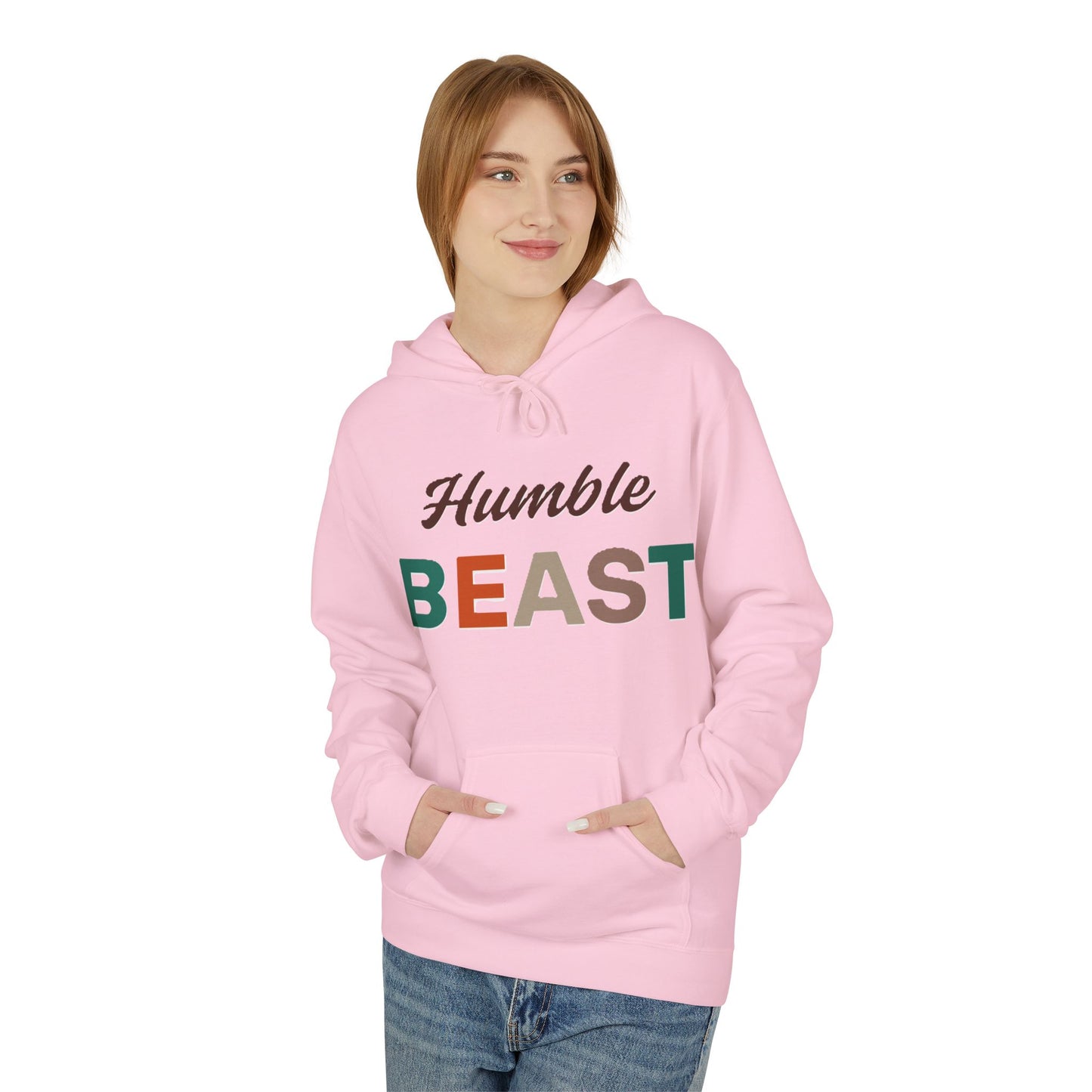 Humble Beast Hoodie Unisex Midweight Fleece | Motivational Apparel.