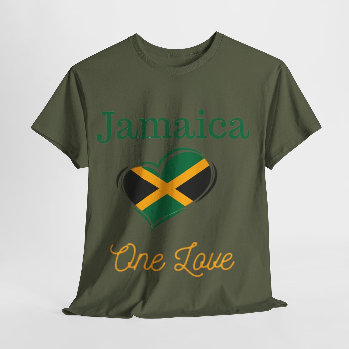 Jamaica One Love Tee, Unisex Heavy Cotton T-Shirt.