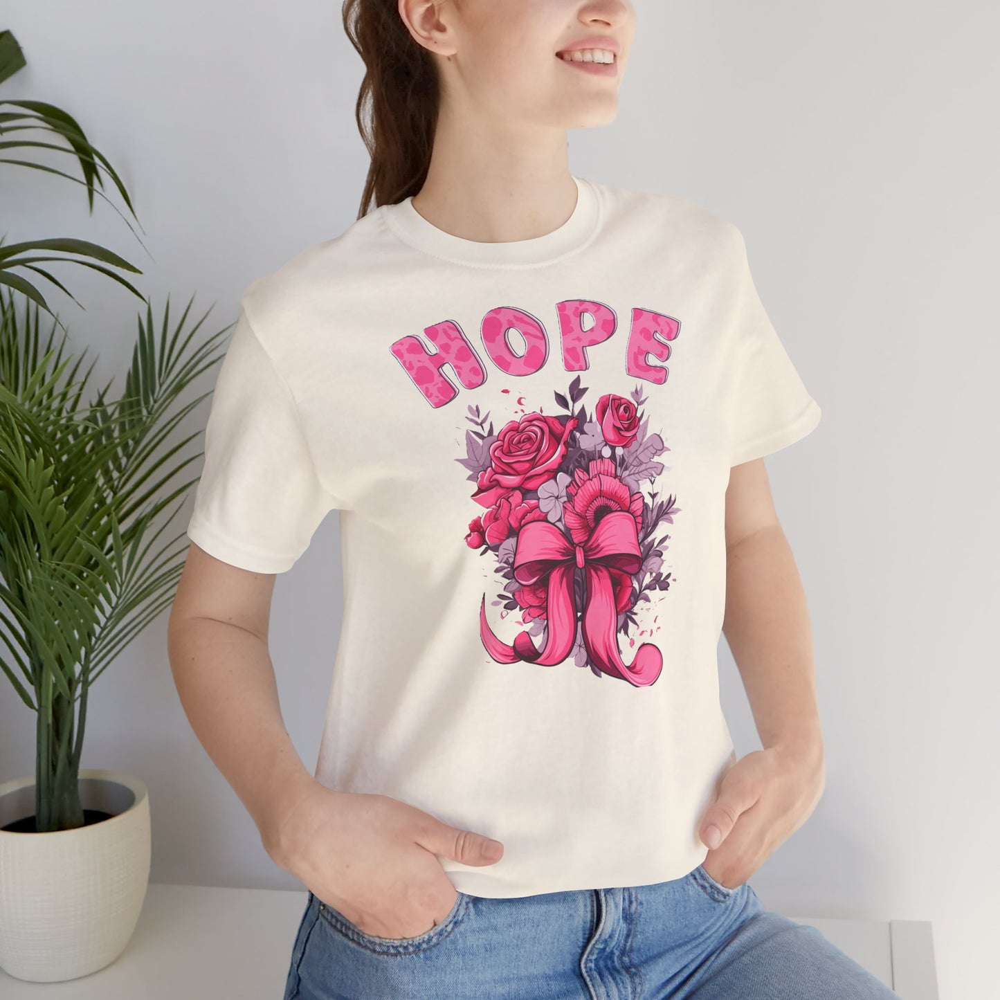 Hope Floral Design Unisex Tee, Positive Vibes Shirt.