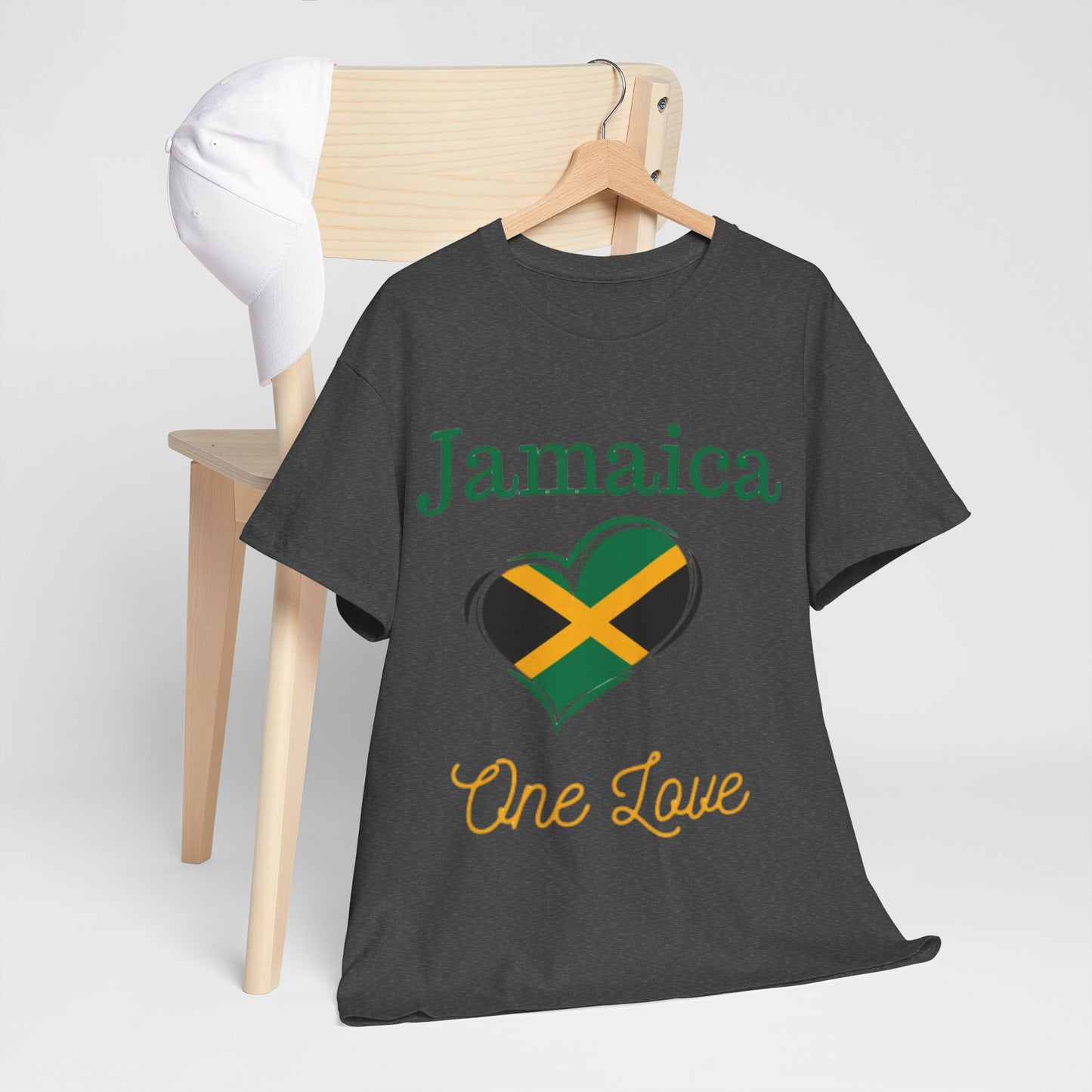 Jamaica One Love Tee, Unisex Heavy Cotton T-Shirt.