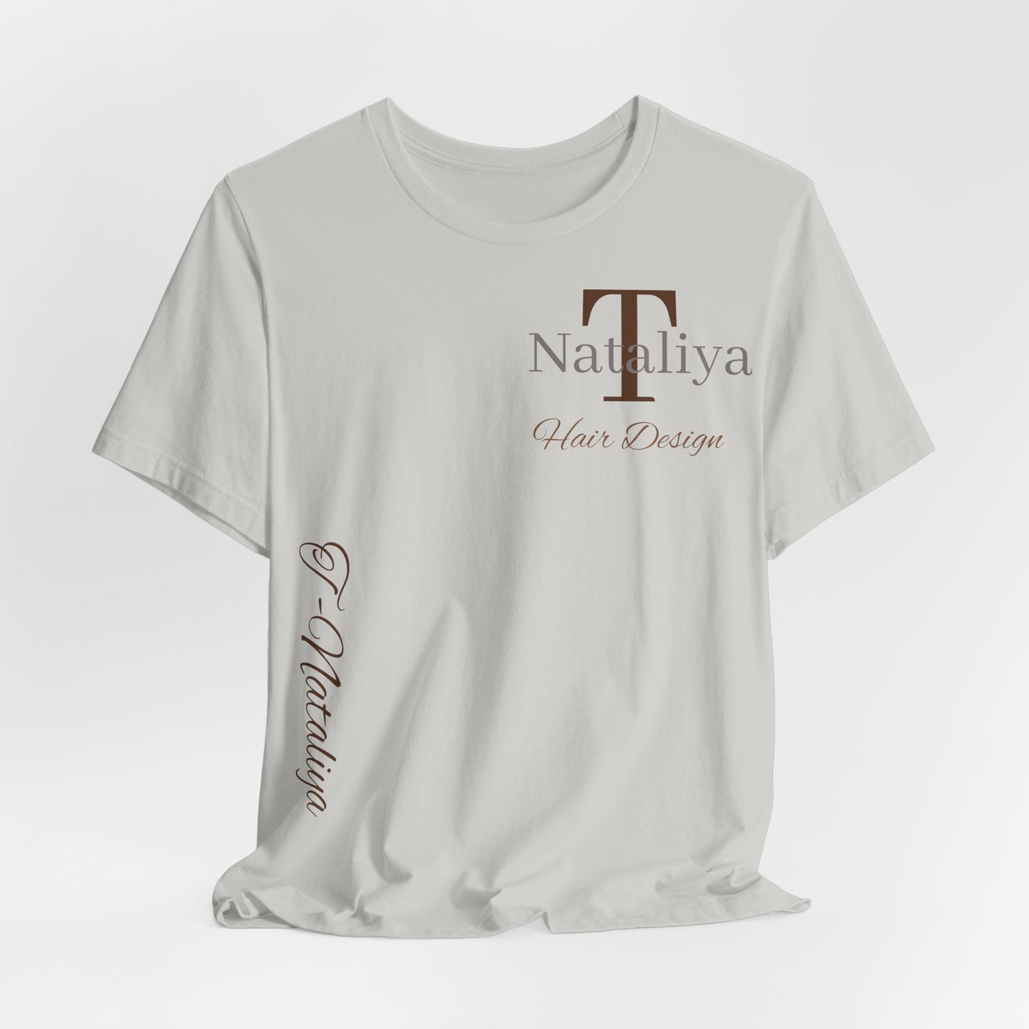 Nataliya Hair Design T-Shirt — Elegant Salon Logo Tee