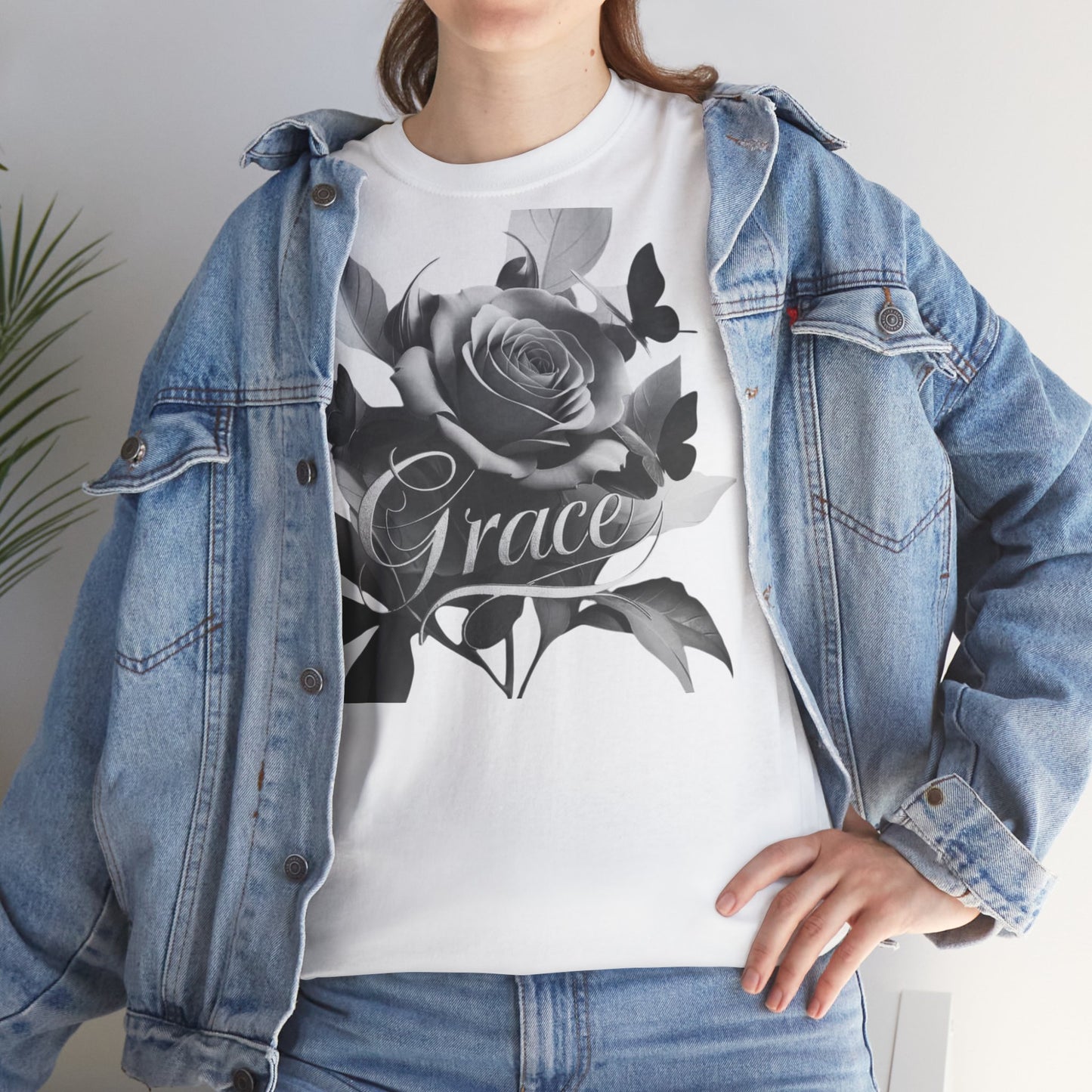 Graced by Roses Unisex Heavy Cotton Tee.