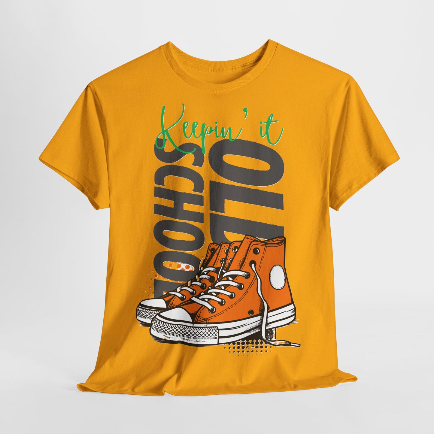 Unisex Cotton Tee - Keepin' it Old School, Vintage Graphic T-Shirt, Retro Style.