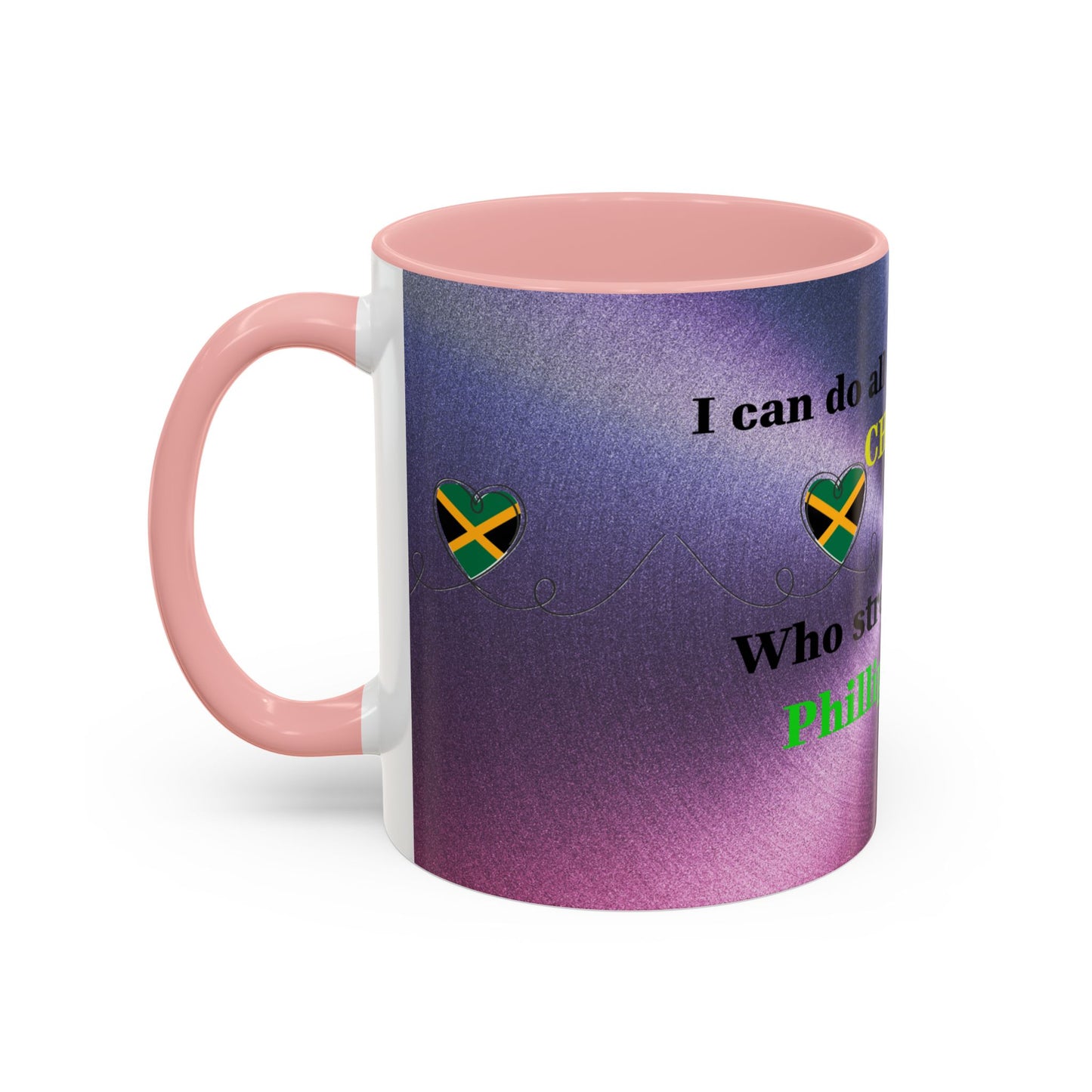 Faith-Based Coffee Cup, Inspirational Accent Coffee Mug, Christian Gift.