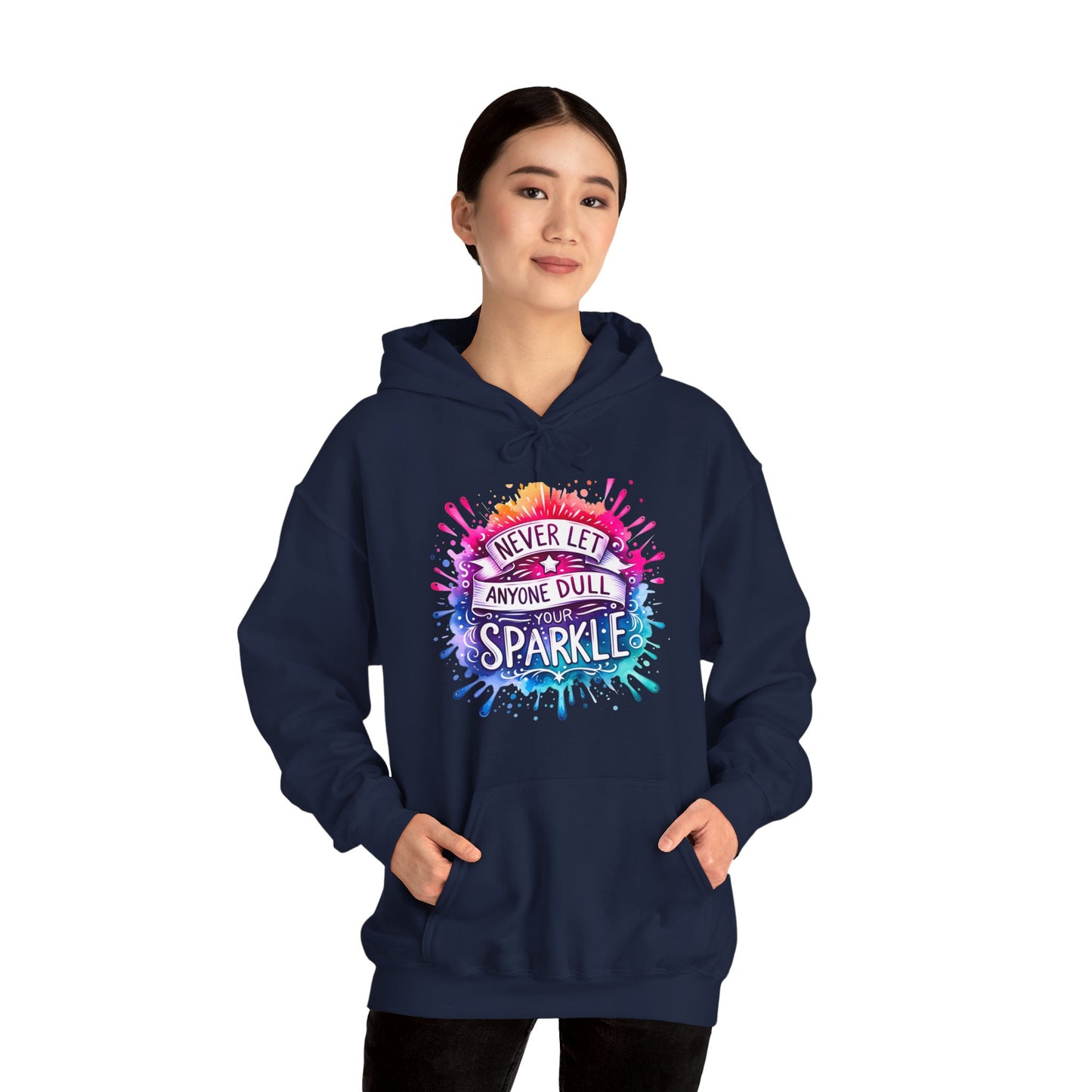 Positive Vibes Colorful Inspirational Hoodie.