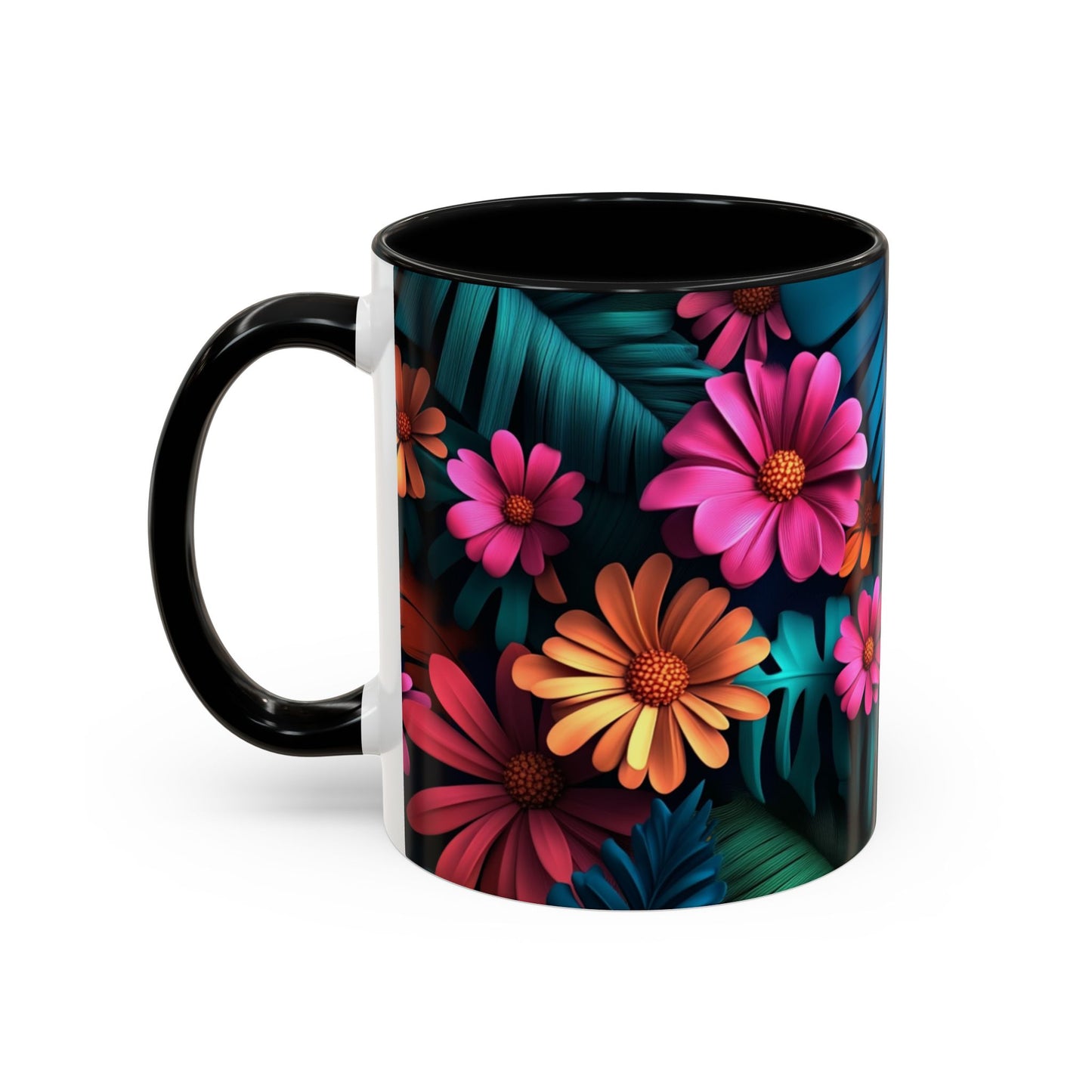 Vibrant Floral Coffee Mug