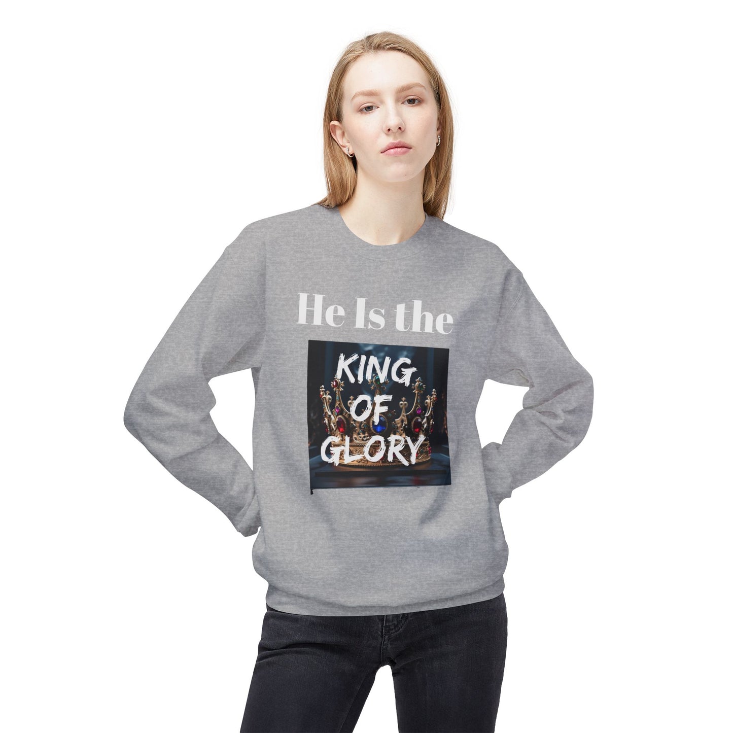 Spiritual  'King of Glory' Crewneck Sweatshirt.