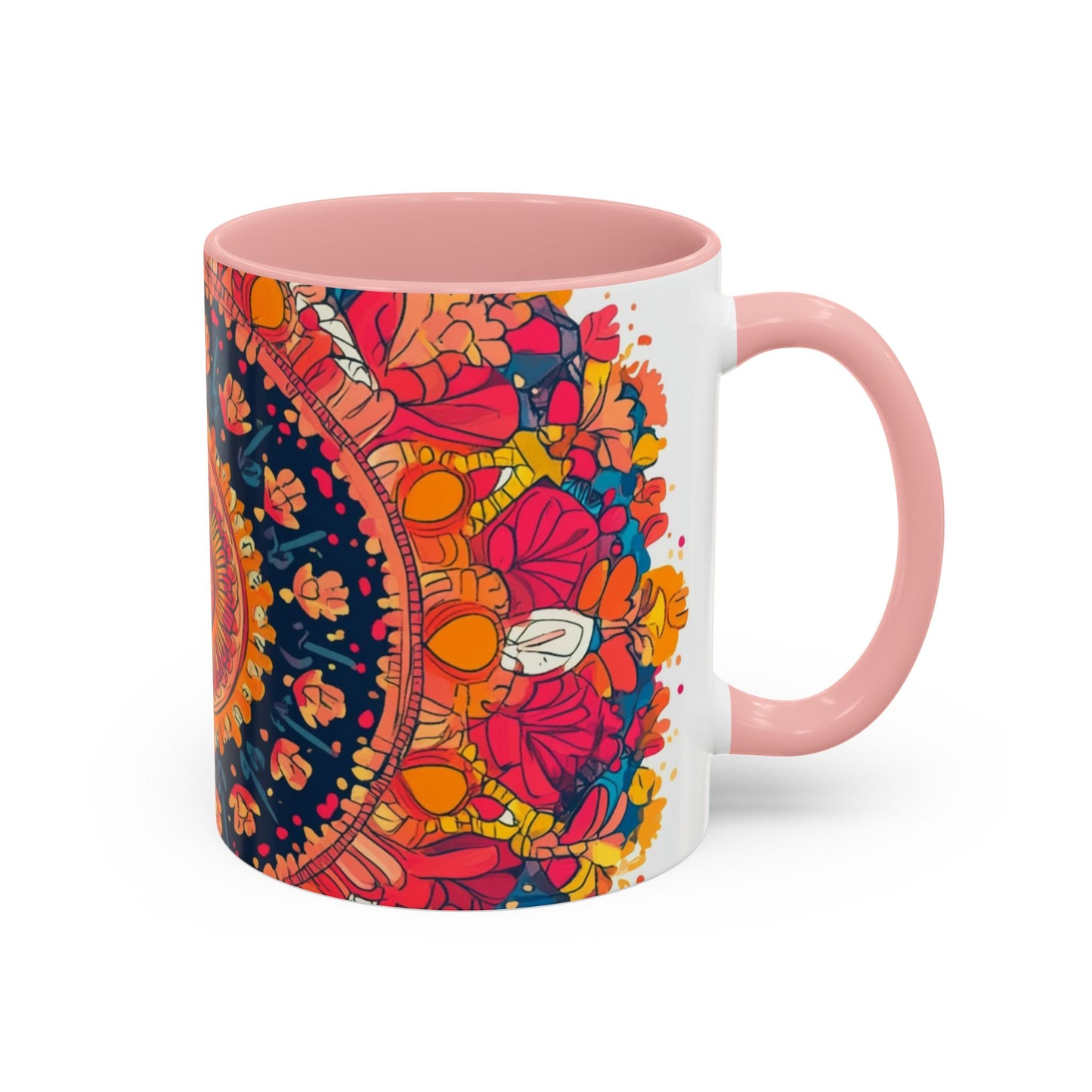 Vibrant Colorful Mandala Coffee Mug