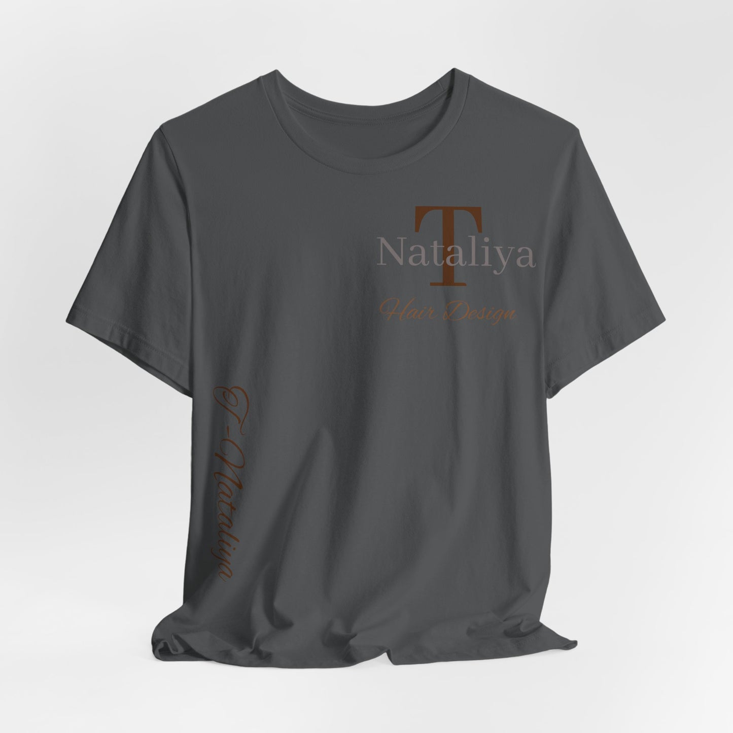 Nataliya Hair Design T-Shirt — Elegant Salon Logo Tee