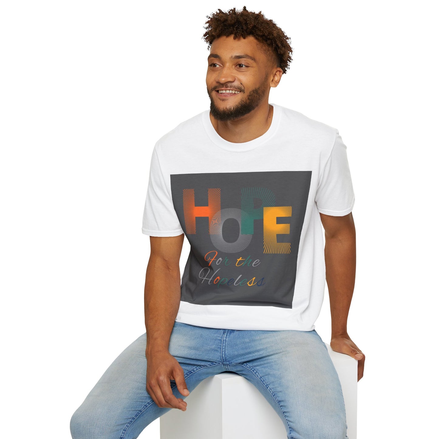 Hope for the Homeless Unisex Softstyle T-Shirt, Inspirational Apparel, Charity Fundraiser, Motivational Tee, Gift for Activists, Casual Wear