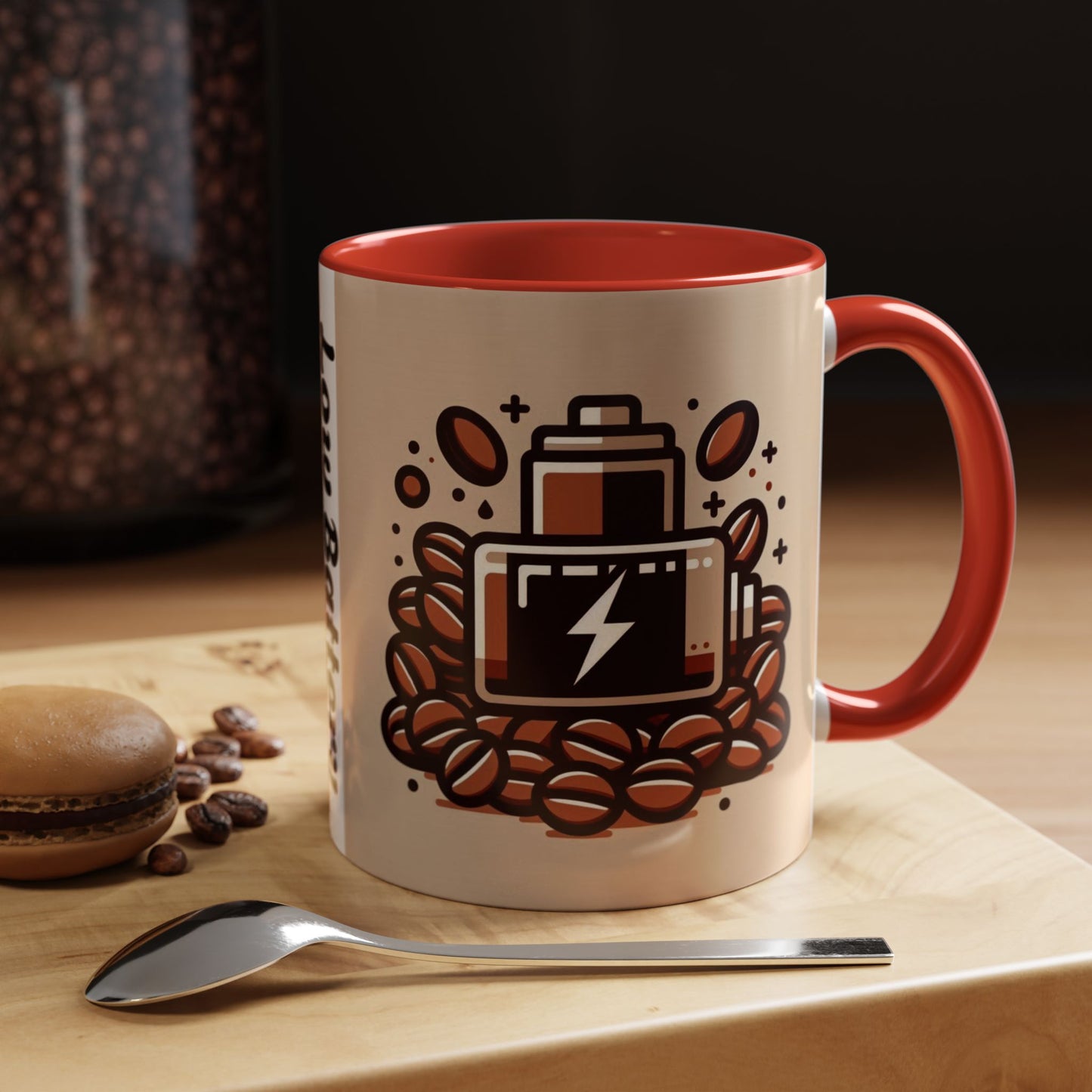 Low Battery Coffee Mug, Funny Coffee Cup, Gift for Caffeine Lovers, Unique Office Mug, Java Enthusiast Cup