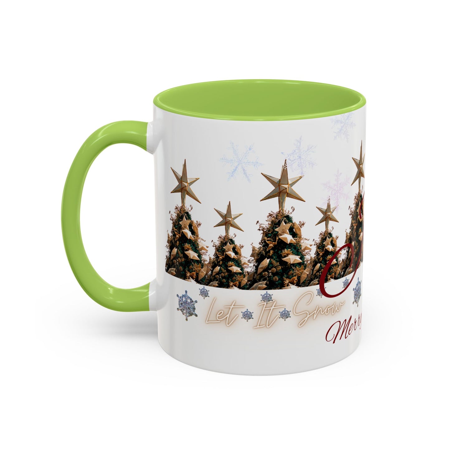 Christmas Trees Accent Coffee Mug – 'Merry Christmas'