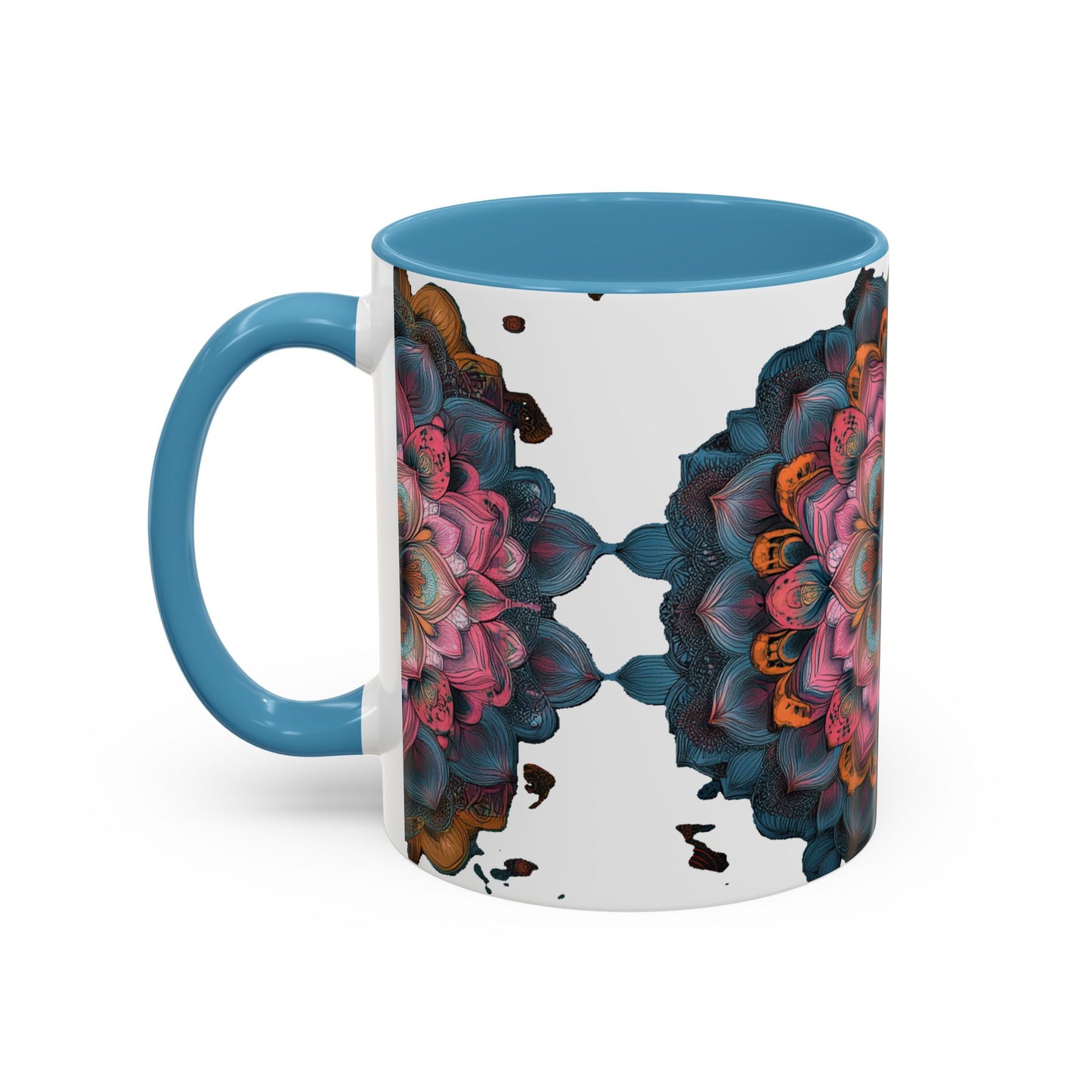 Colorful Mandala Accent Coffee Mug.
