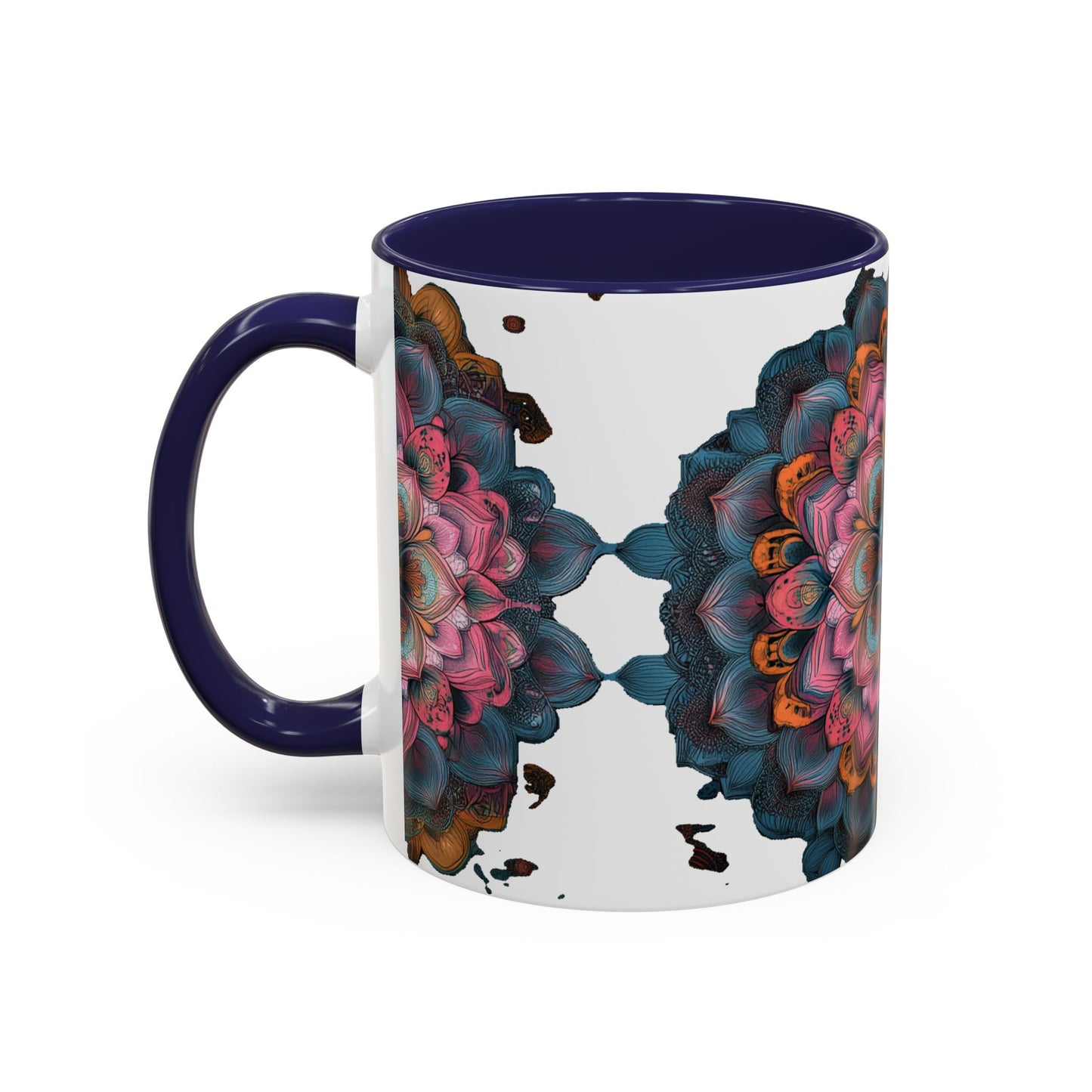 Colorful Mandala Accent Coffee Mug.