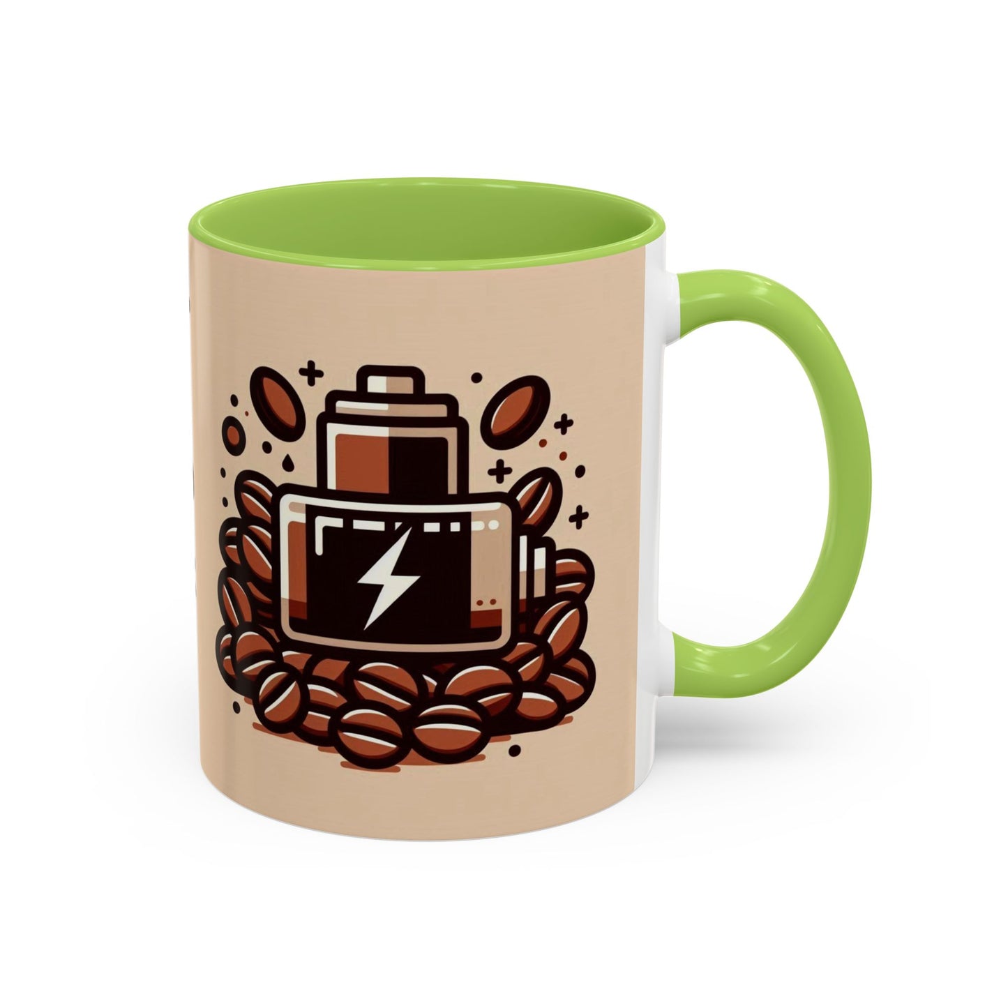 Low Battery Coffee Mug, Funny Coffee Cup, Gift for Caffeine Lovers, Unique Office Mug, Java Enthusiast Cup