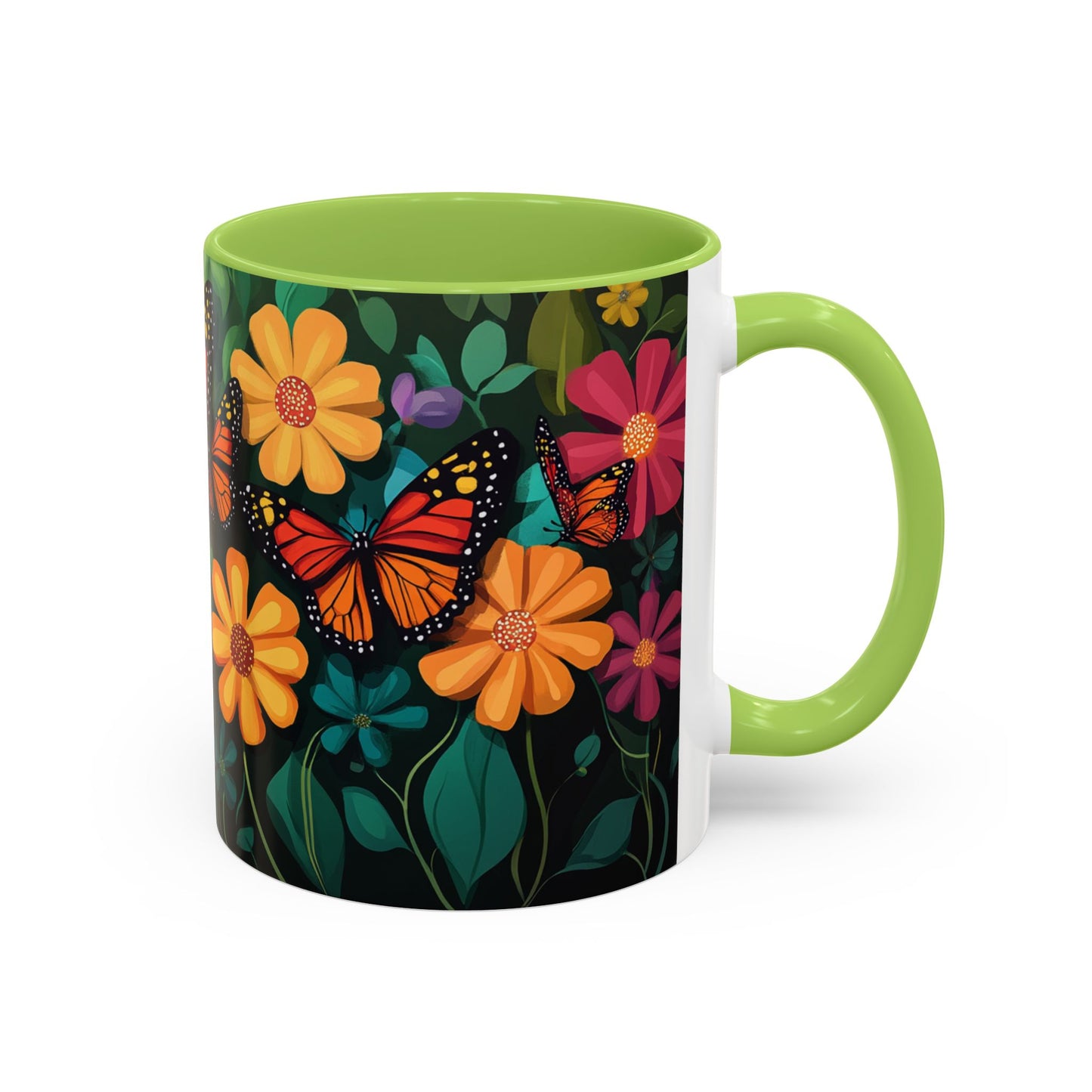 Unique Butterfly Garden Accent Coffee Mug