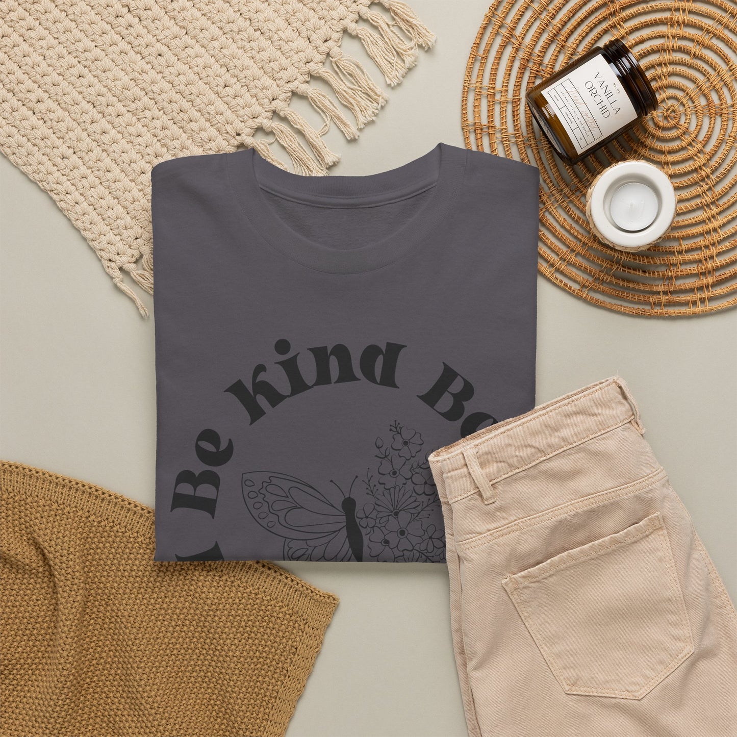 Unisex Heavy Cotton Tee - "Be Kind, Be Brave, Be Bold"