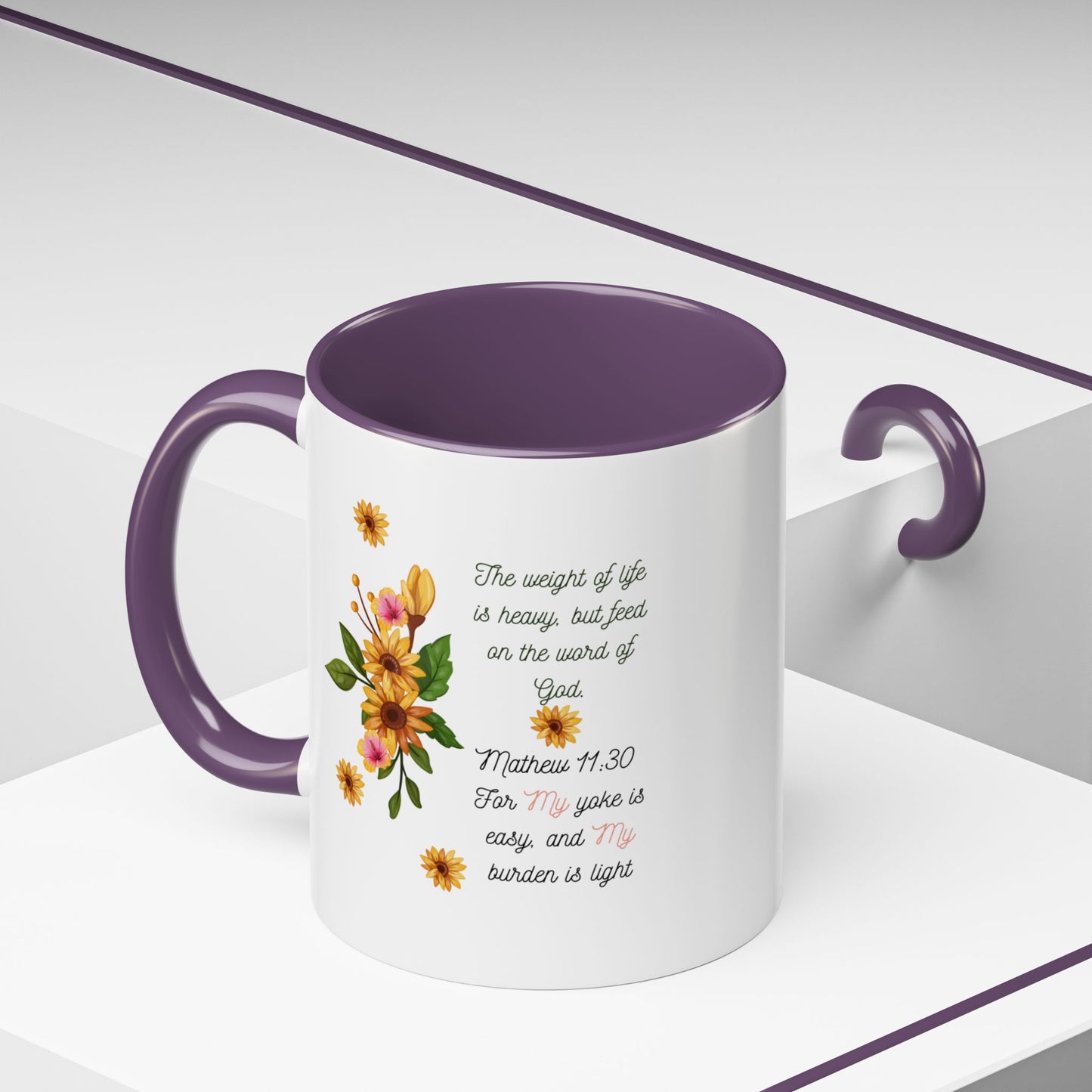 Floral Inspirational Coffee Mug.