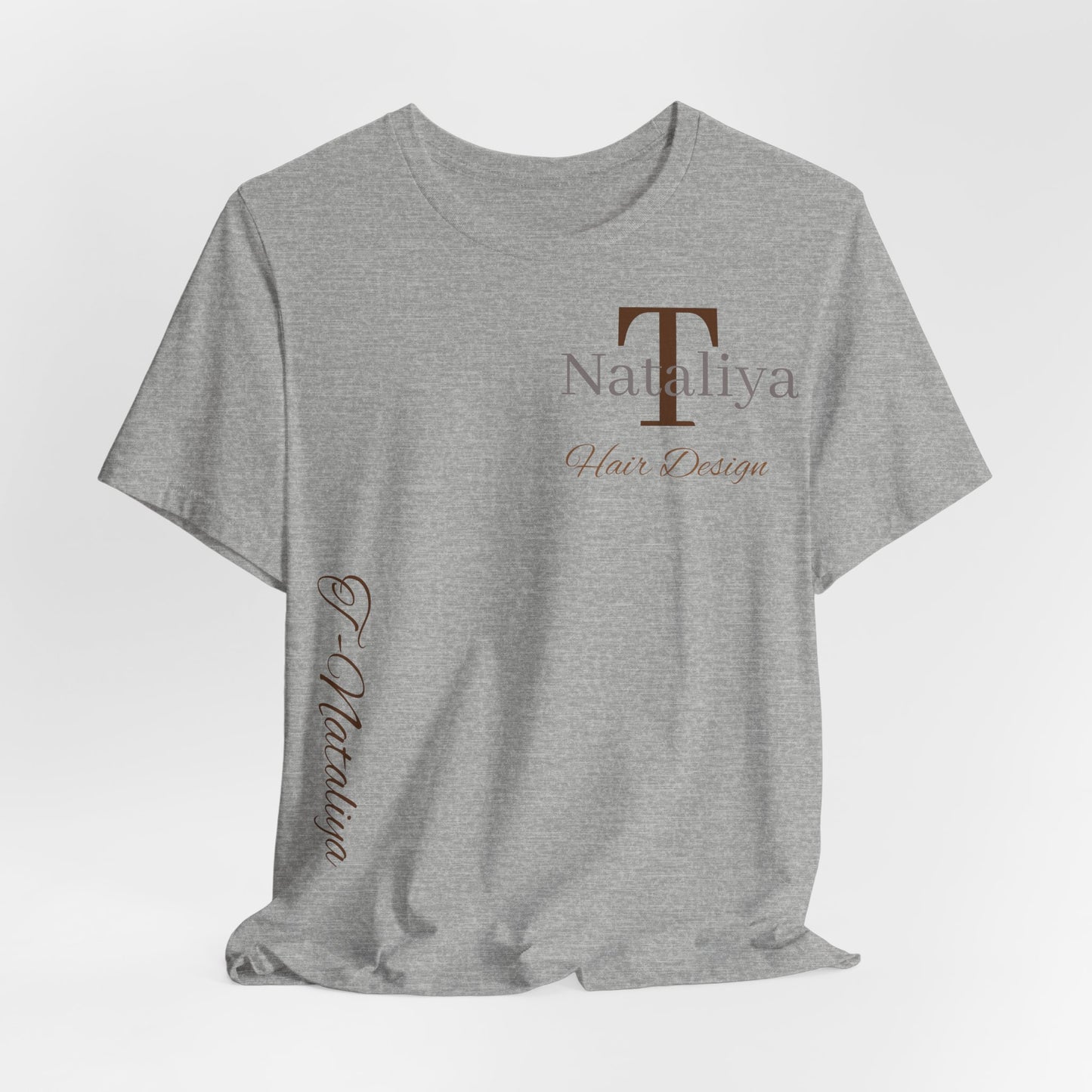 Nataliya Hair Design T-Shirt — Elegant Salon Logo Tee