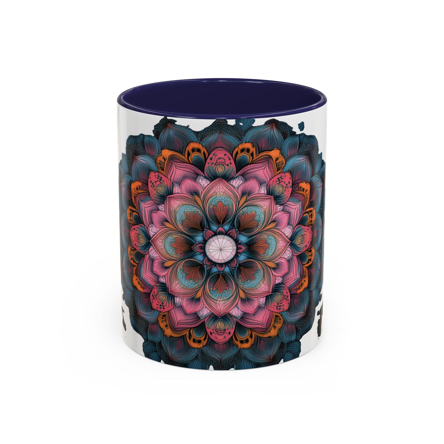 Colorful Mandala Accent Coffee Mug.