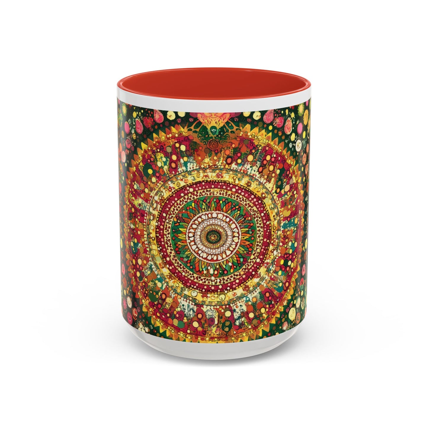 Vibrant Mandala Accent Coffee Mug