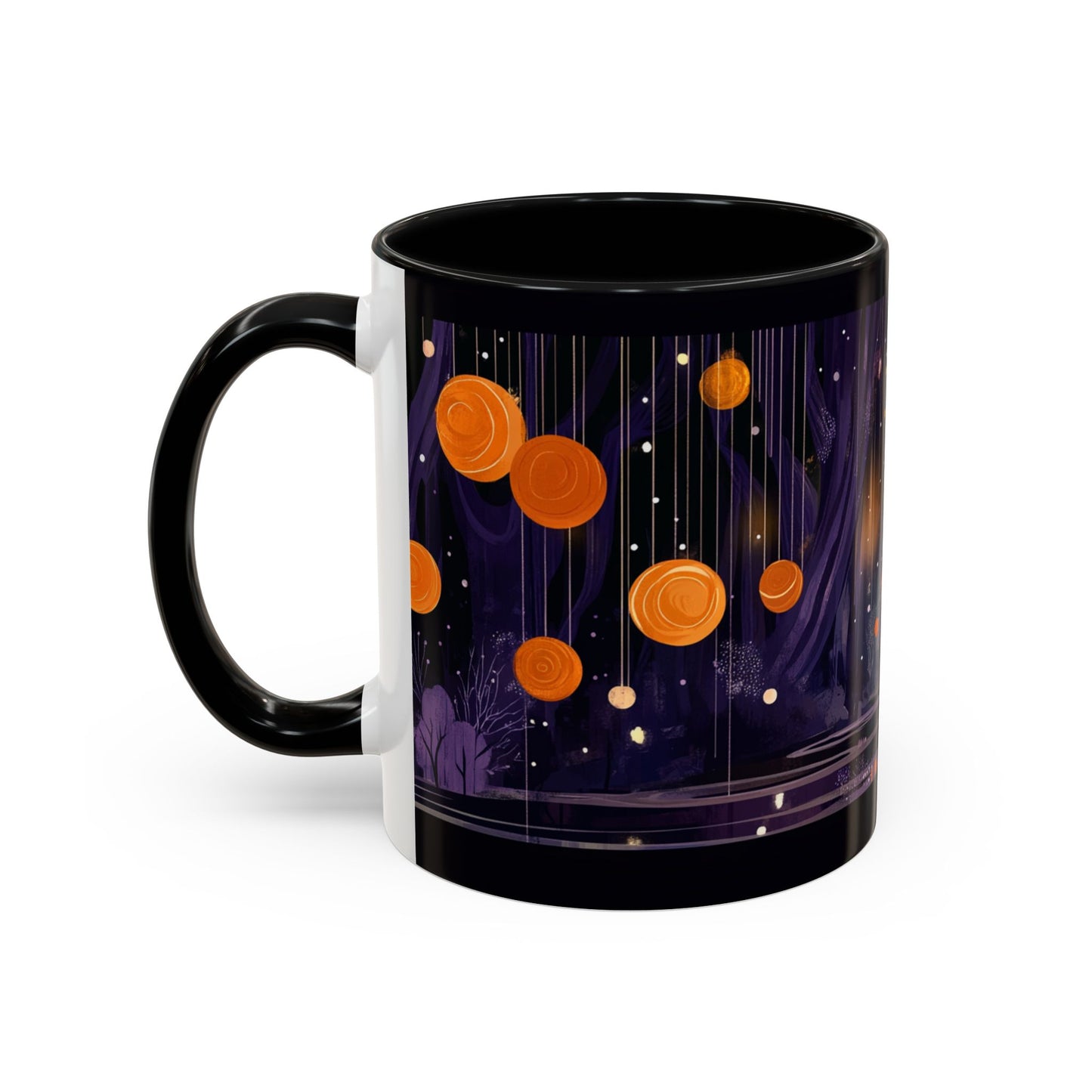 Whimsical Nighttime Coffee Mug - Cozy Mug for Coffee Lovers, Unique Gift for Friends, Tea Mug, Home Decor, Cute Cat Art