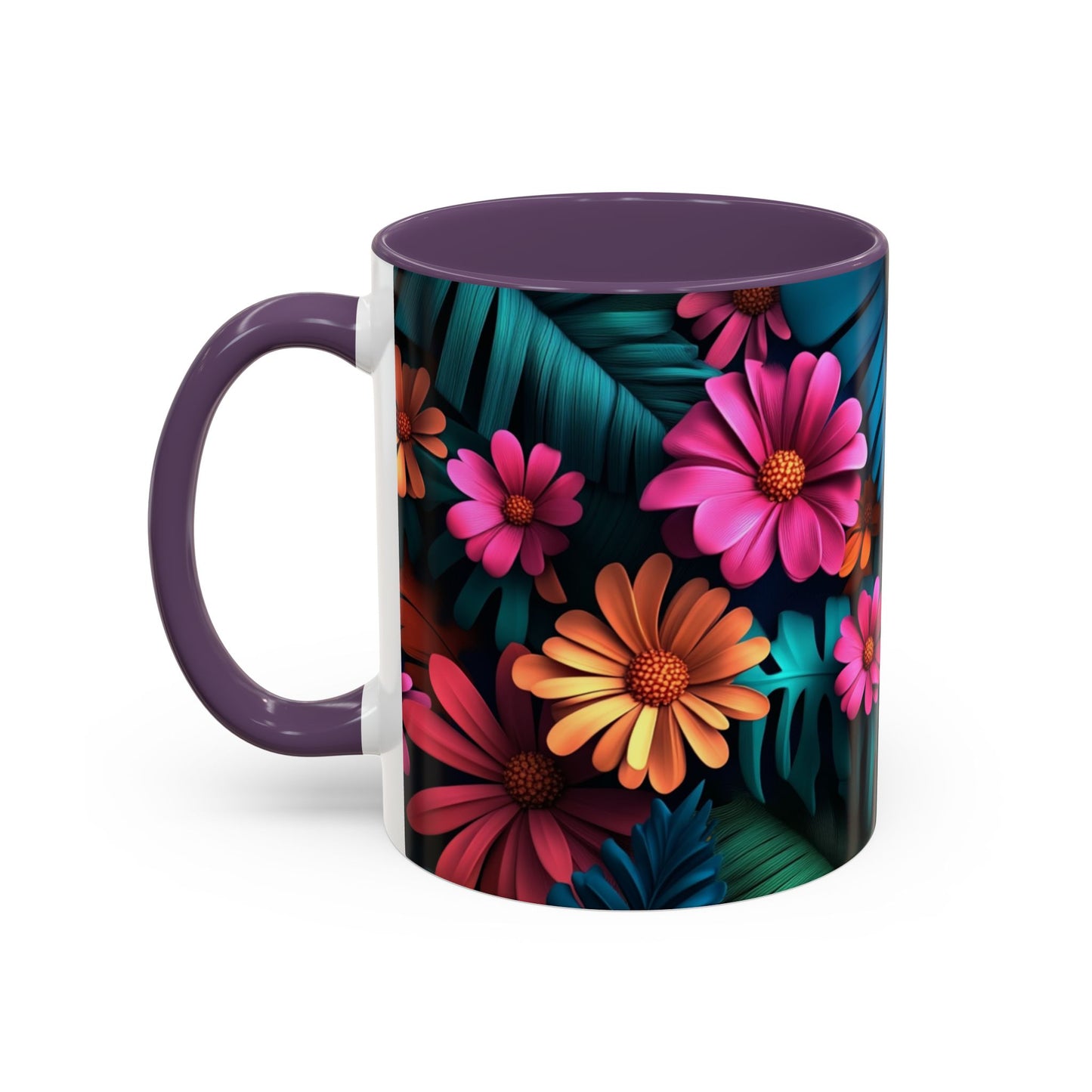 Vibrant Floral Coffee Mug