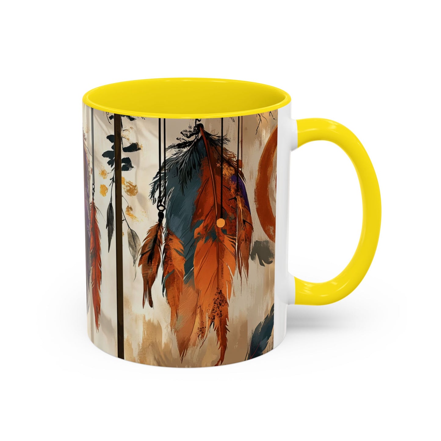 Bohemian Feather Coffee Mug,