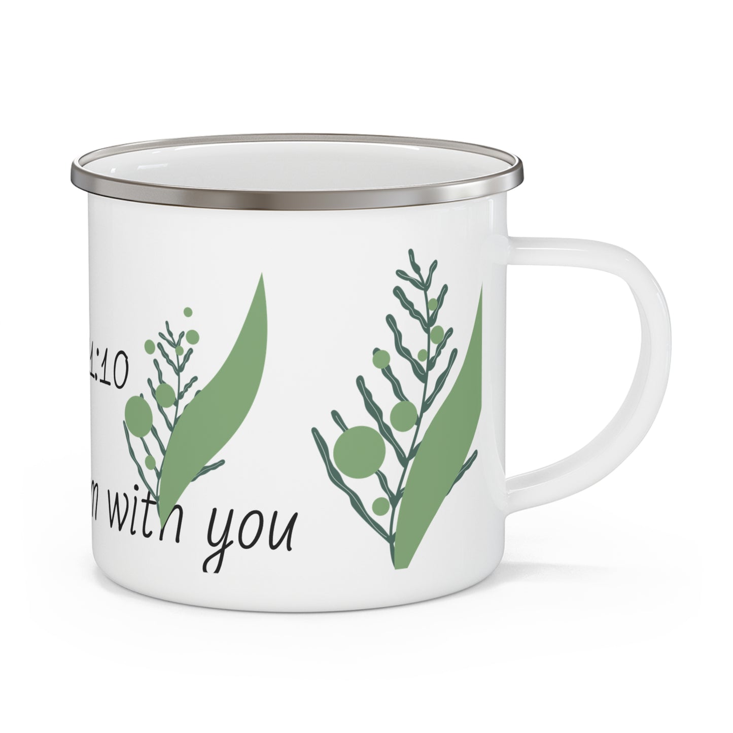 Enamel Mug,Fear Not I Am With You