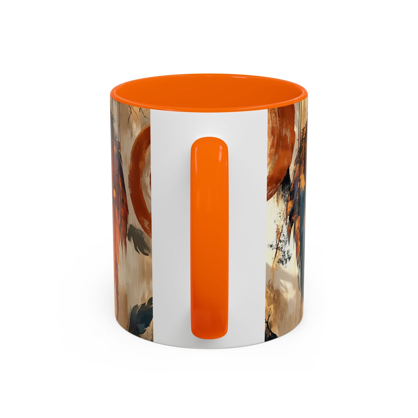 Bohemian Feather Coffee Mug, Dreamy Mug for Coffee Lovers, Unique Gift for Creatives, Boho Kitchen Decor, Holiday Gift