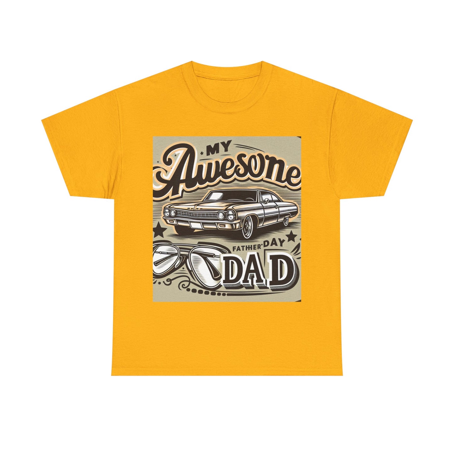 Awesome Dad  Heavy Cotton Tee