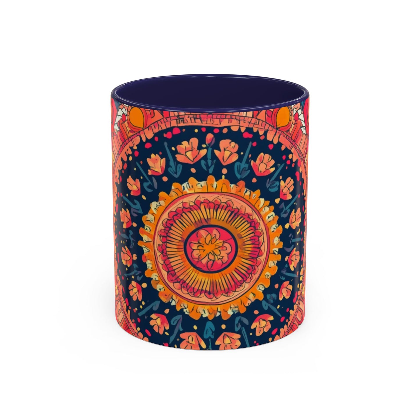 Vibrant Colorful Mandala Coffee Mug