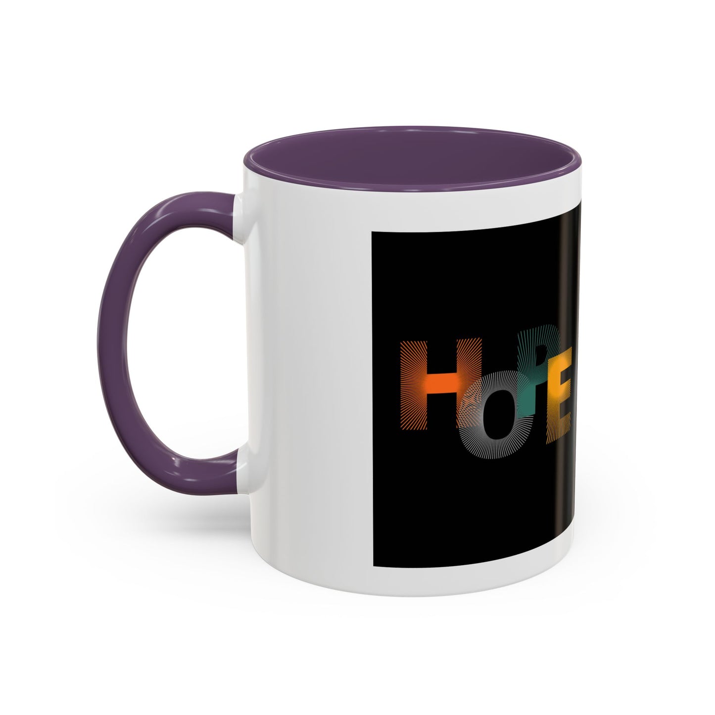 Hope-Inspired Accent Coffee Mug | Motivational Drinkware, Gift for Coffee Lovers, Inspirational Mug, Home & Office Decor, Unique Present