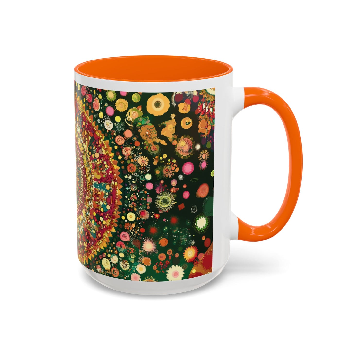 Vibrant Mandala Accent Coffee Mug